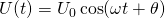 U(t) = U_0 \cos(\omega t + \theta)